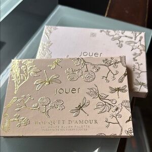 Jouer Bouquet D'Amour Blush Palette with Gold Floral Design